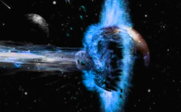 Tiamat choca con Nibiru