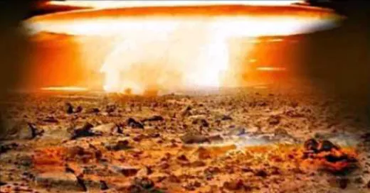 Explosión nuclear en Marte