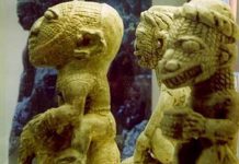 Investigadores descubrieron figuras de lagartos humanos de 19.000 años de antigüedad con esferas de cromo perfectas en su interior
